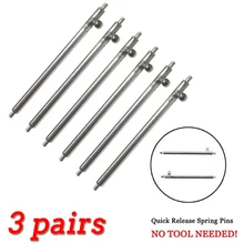 3 пары, нержавеющая сталь, быстроразъемный пружинный штифт, 18 мм, 20 мм, 22 мм, 22,5 мм, 23 мм, пружинный переключатель для ремешка, соединительный инструмент