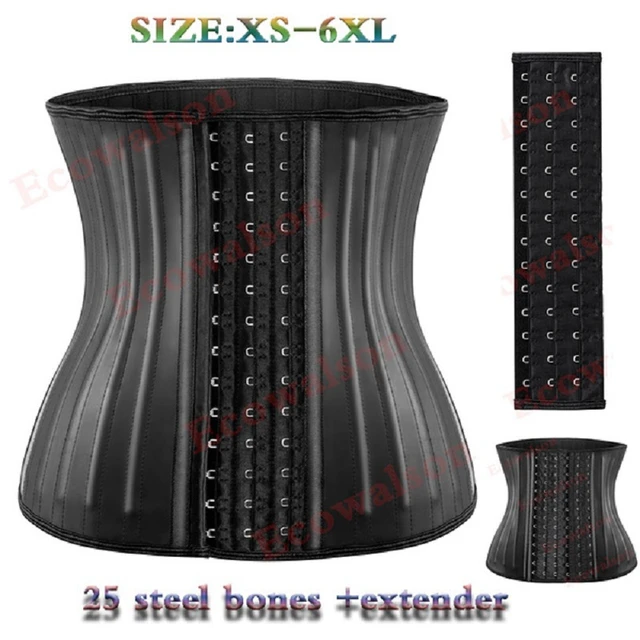 25 Steel Bone Latex Corset Waist Trainer  Steel Bone Waist Shaper Corset  Trainer - Shapers - Aliexpress