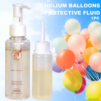

50ml 100ml Practical Professional With Pump Helium Balloons Protective Fluid Non Corrosive Home Party Safe Extend Floating Time