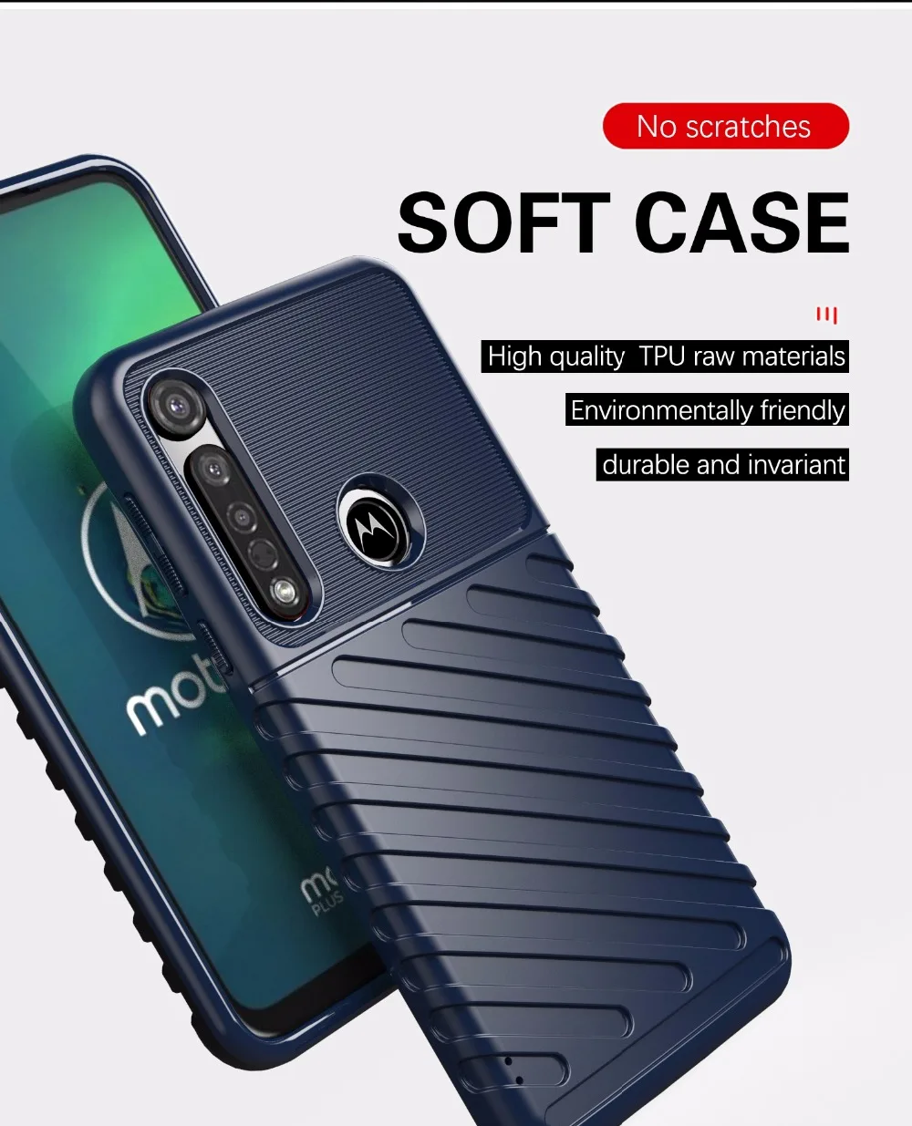 50 шт./лот, новинка чехол из ТПУ для Motorola Moto E6 play G8 play G8 plus, чехол для мобильного телефона