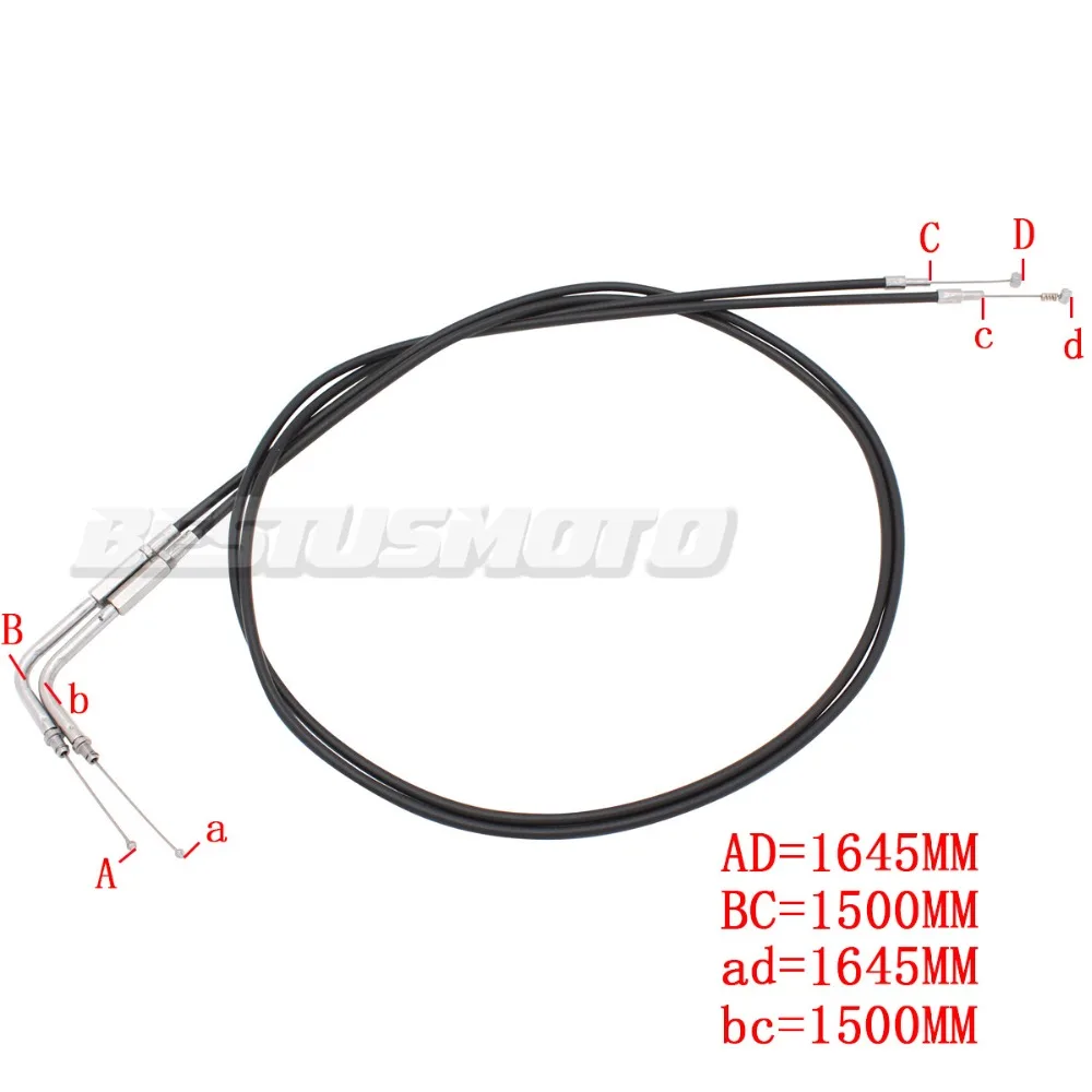 90 см/110 см/130 см/150 см мотоциклетная дроссельная заслонка кабель провод для Harley Iron XL883 XL1200 Dyna Softail Fat Boy Heritage Road King