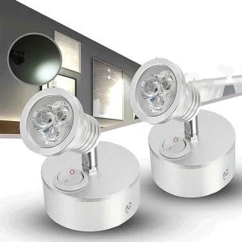

12V RV Reading Light 360 Degrees Rotatable Caravan Energy Saving Adjustable Led Eye Care Bedside Lamp Button Control Office