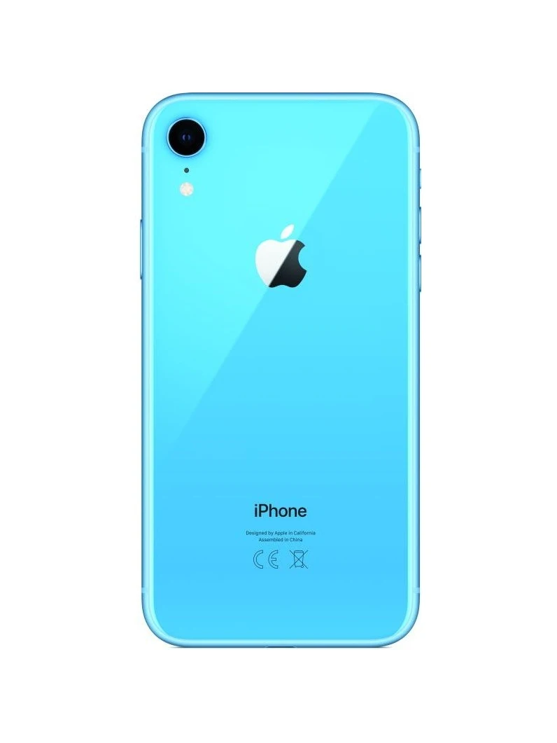 Смартфон Apple iPhone XR MRYA2RU/A 64Gb голубой 3G 4G 1Sim 6.1" IPS 828x1792 iOS 12 12Mpix WiFi NFC