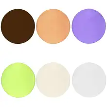 Круглый полиэстер водопоглощение Быстросохнущий нескользящий мягкий коврик для ванной комнаты пушистый ковер Ресторан Домашний Настольный коврик