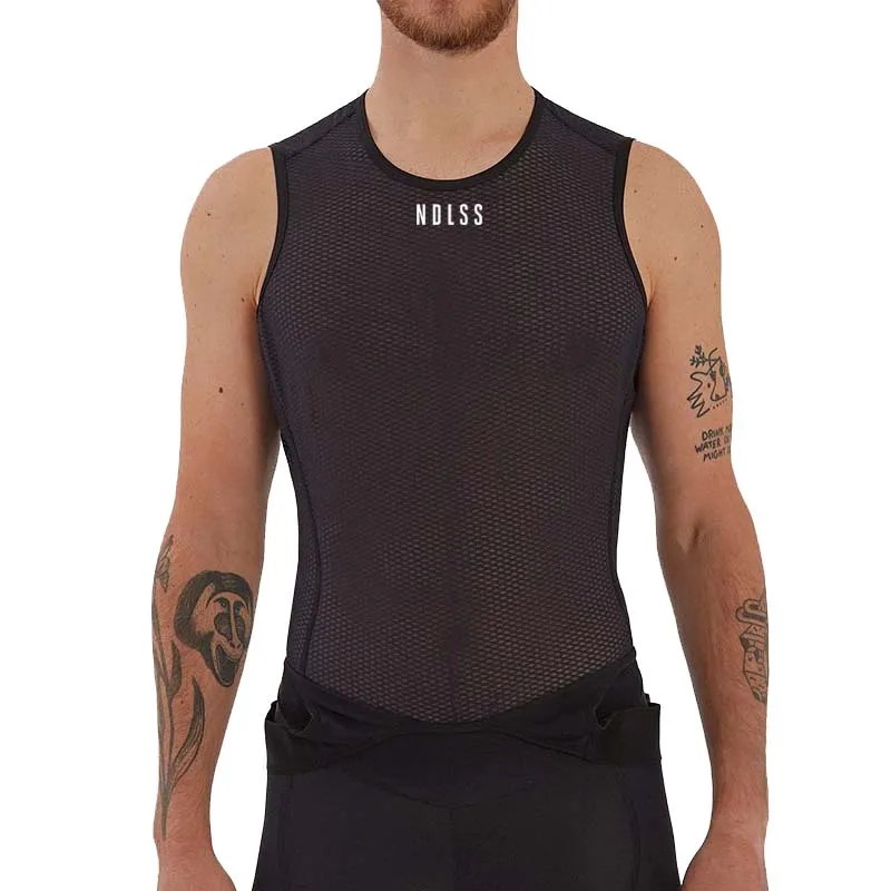ENDLESS white and black Cycling Base 2020 men mesh base layer cobweb cycle breathable Sleeveless Bicycle Sport Shirt Underwear