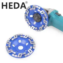 HEDA – meule diamant 125mm 5 pouces, disque à polir, coupe à découper, forme de bol, béton, granit, pierre, outils électriques en céramique