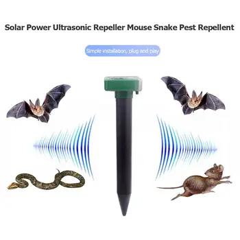 

Portable Eco-friendly Solar Repeller Powered Ultrasonic Mouse Snake Pest Repeller Killer for Farms Paddy Fields Breeding Factory