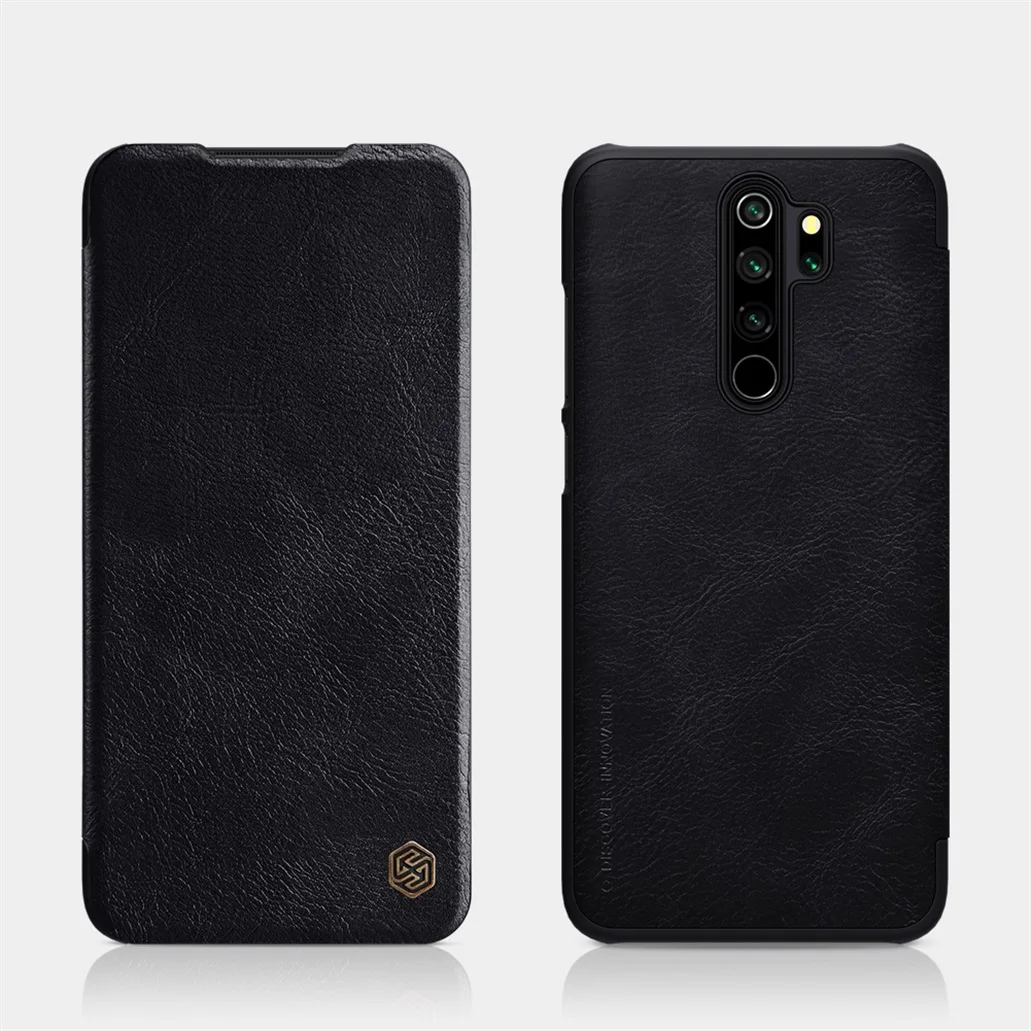 For Xiaomi Redmi Note 8 Pro Flip Case Nillkin Qin Vintage Leather Flip Cover Card Pocket Wallet Case For Redmi Note8 Phone Bags