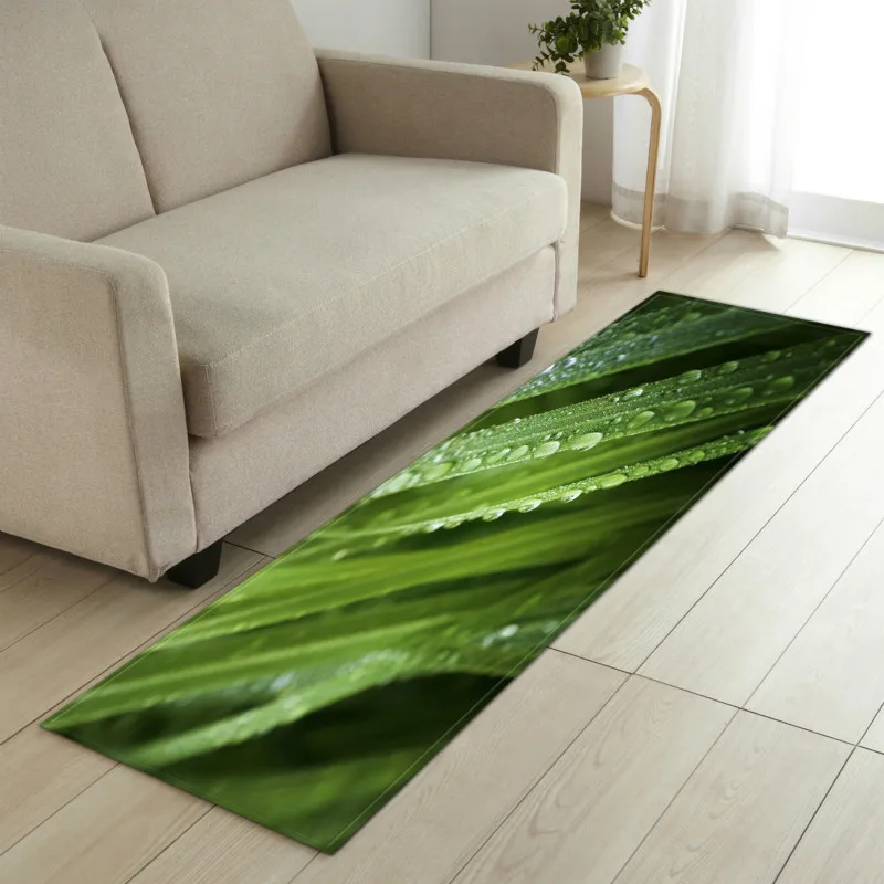 15X23" Tropical Bamboo Monkey Home Kitchen Floor Non-Slip Door Mat Rug Carpet 