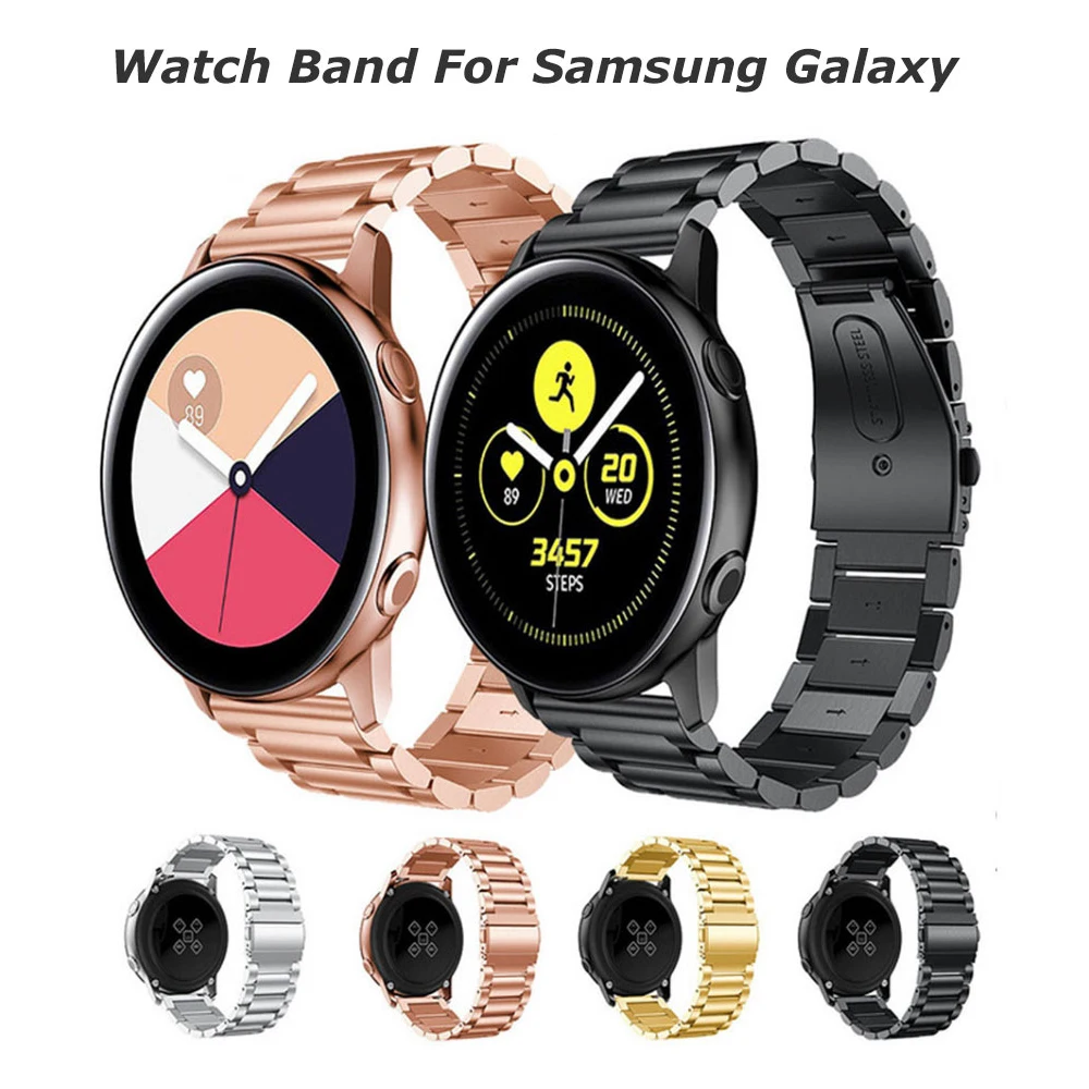 42 мм 46 мм ремешок из нержавеющей стали для samsung Galaxy Watch Band 20 мм 22 мм на широком ремешке для samsung gear S3 S2 аксессуары для часов