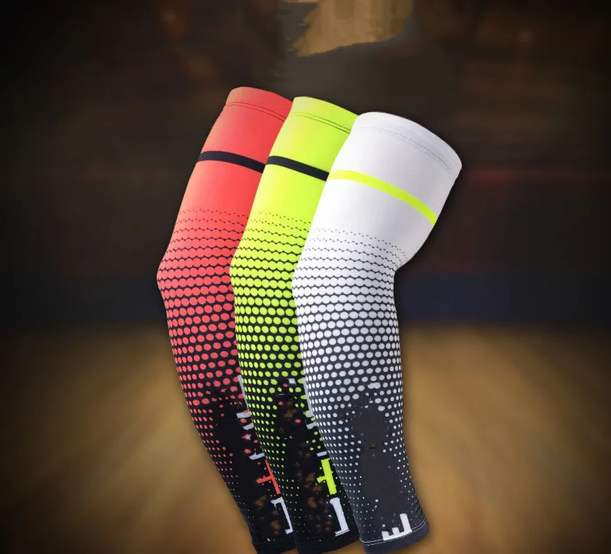 1PC Cool Men Sport Arm Sleeve Cycling Running Bicycle UV Sun Protection Cuff Cover Protective Bike Arm Warmers Sleeves Outdoor