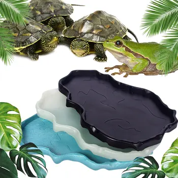 

Reptile Water Drinker Dispenser Food Tortoises Tray Turtles Feeding Bowl Hamster Food Tray Feeder Feeding Kit