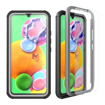 

Shockproof Case for Samsung Galaxy A90 5G A908 Full Body Case Drop Resistant 360 Protect Case Cover w/ Built-in Screen Protector