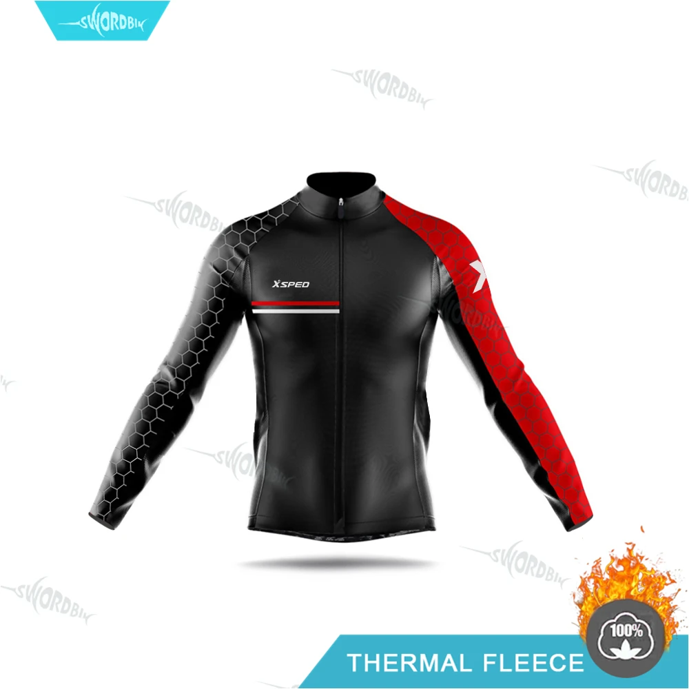 Pro Team велосипедная одежда зимняя флисовая одежда с длинным рукавом Джерси Набор GOBIKING неизвестная термальная флисовая облегающая одежда Ropa De Hombre - Цвет: Cycling Jacket
