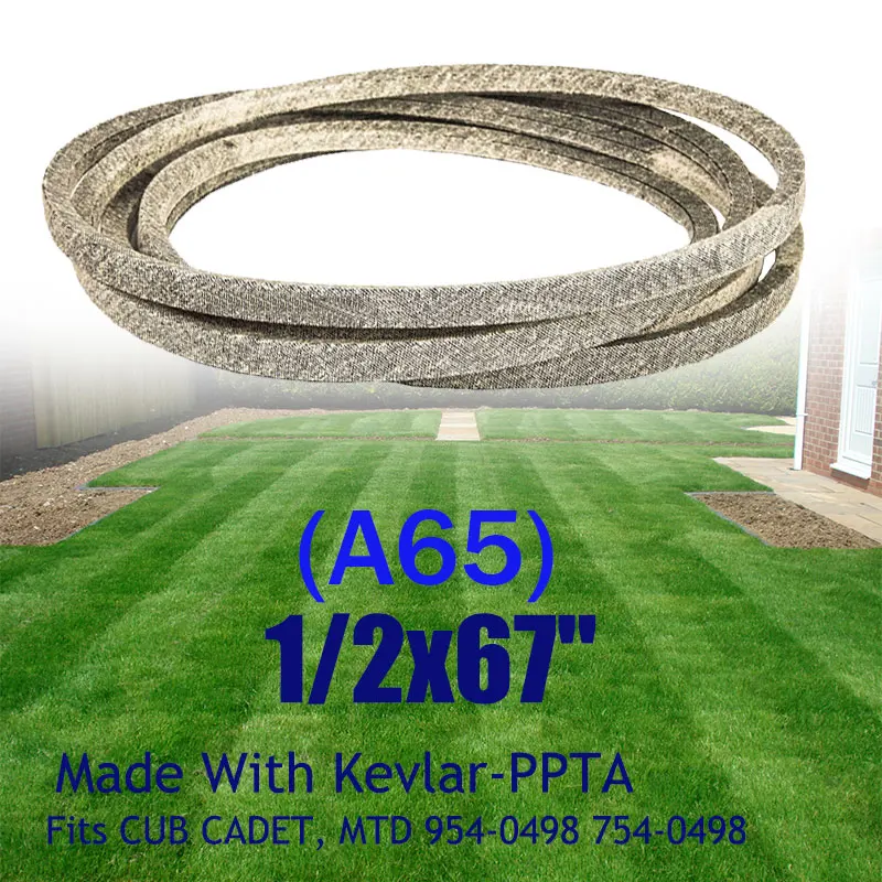 

Replacement Belt Hot Selling Make With Kevlar FOR M/TD 954-0498 Lawn Mower Engine FOR C/ub Cadet Industry Black Rubber 1/2"x67"