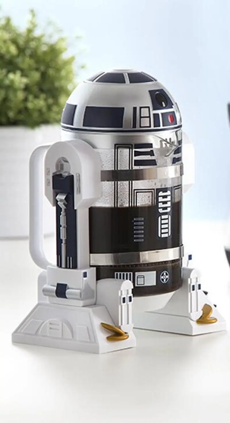 Кофейник 960 мл Домашний Мини Звездные войны R2-D2 ручная Кофеварка французский прессованный кофейник портативная Кофеварка турецкий кофе