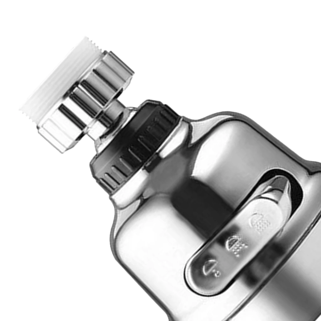 360° Swivel Faucet Tap Aerator Diffuser Nozzle Faucet Splash-Proof Filter 3 Gear Faucet Sprayer Head