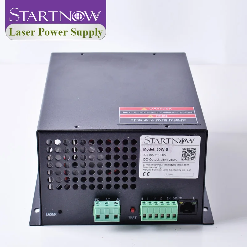 Лазерный источник питания Startnow 80W B CO2 90 Вт с сетевым портом 70 80 110 В 220 детали для