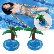 Высокое Качество Забавные прекрасные бассейн вечерние Гавайские вечерние кокосовые пластиковые чашки для питья надувной поплавок подстаканник пляжные принадлежности