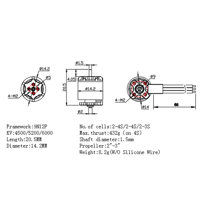 

Hot 4PCS Brushless Motor RS1108 2-4S 4500kv 5200kv 6000kv Mini 8.2g for RC Drone Aircraft Remote Control Multi-axis FPV Quadcopt
