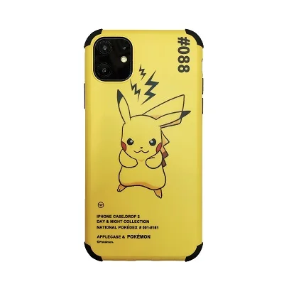 New Pikachu mobile phone case For iPhone 11 6 7 8Plus X XR XS MAX TPU painted four-corner all-inclusive anti-fall cover - Цвет: 2