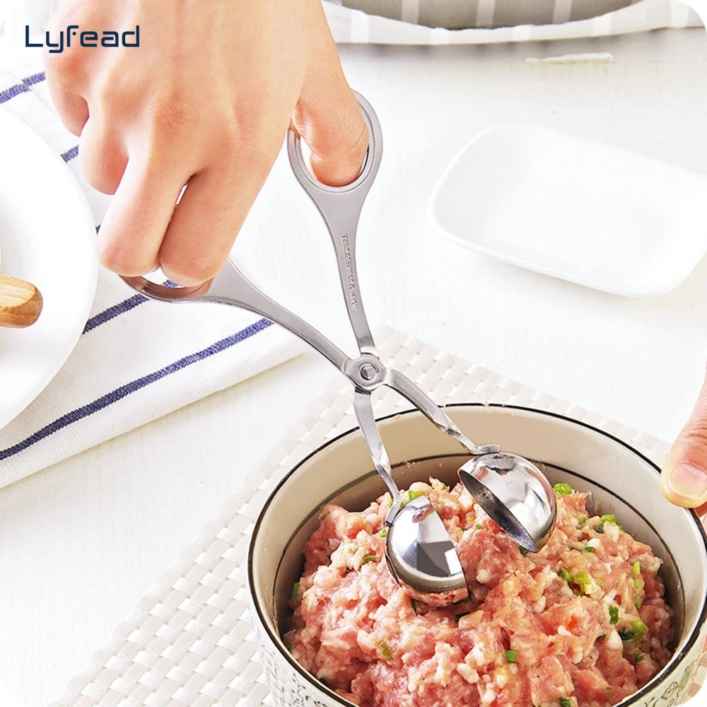 Кухонный прибор Lyfead из нержавеющей стали с зажимом для фрикаделек удобный