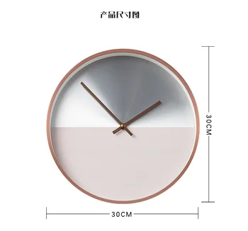 

Luxury Nordic Metal Wall Clock Modern Design Abstract Luxury Silent Wall Clocks Creative Zegary Scienne Home Decoration AA50WC