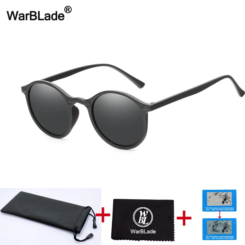 WarBLade, женские, мужские, поляризационные солнцезащитные очки, антибликовые, для ночного видения, солнцезащитные очки, мужские, для вождения, очки, UV400, круглые, маленькие, очки, Gafas