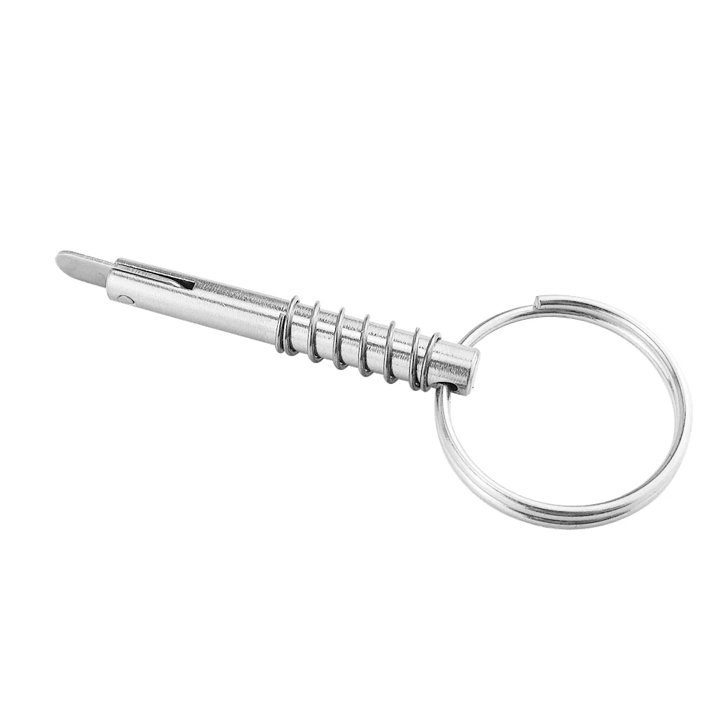 Marine Stainless Steel Quick Release Pin Fit For Boat Top Deck Hinge - Boats Hinge Pin Boat Accessories, 6.3x51mm