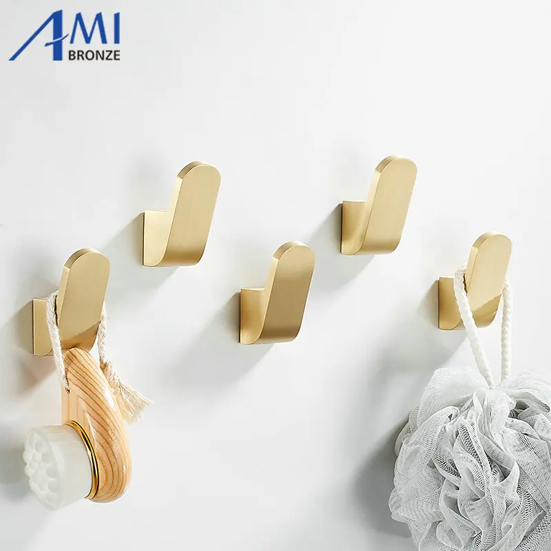 Утолщенный латунный материал медь матовый крючок для халата одежды настенный