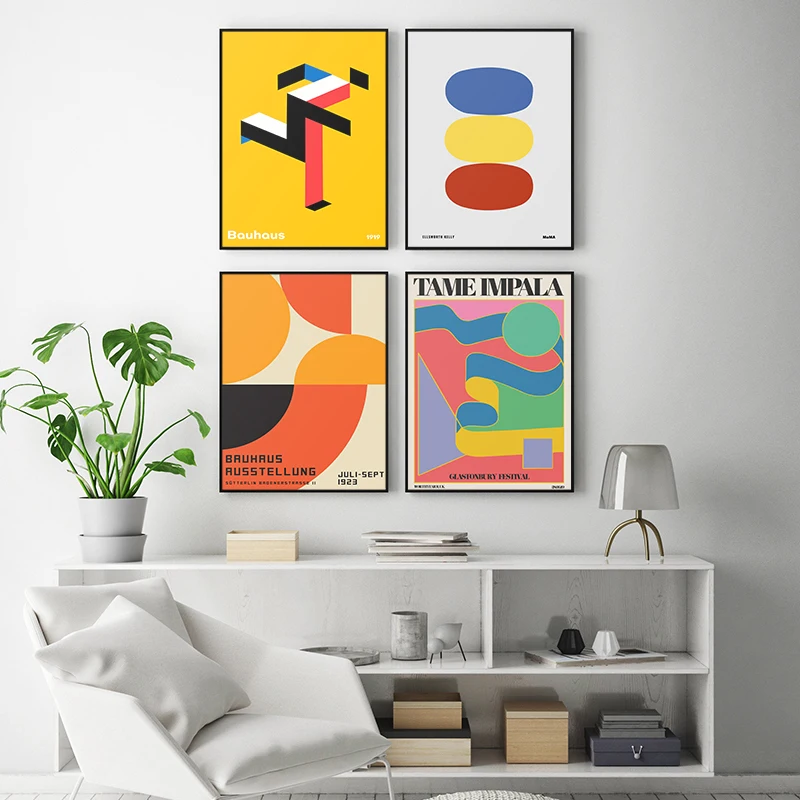 

Tame Impala At Glastonbury Gig Poster Vintage Colorful Canvas Painting Retro Wall Pictures For Living Room Home Decor No Frame