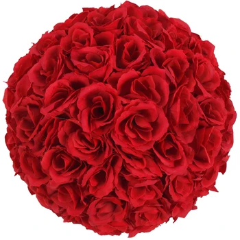 

5Pcs 25CM Flower Balls Wedding Decoration Wine Red home decoration artificial flowers