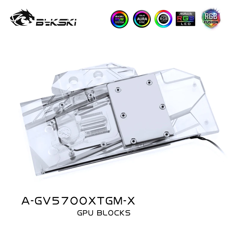 

Bykski GPU Water Block For GIGABYTE RX5700XT GAMING OC 8G Graphics Card Cooler Support Motherboard Control,A-GV5700XTGM-X