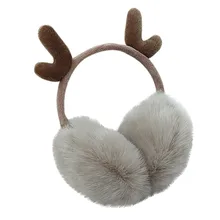 6 стилей, женские милые рога, уши, дизайн, зимние теплые наушники, регулируемые плюшевые наушники, зимние наушники, теплые уши