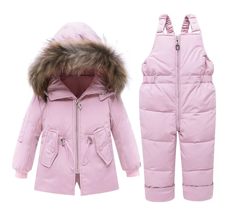 Baby Clothing Sets Newborn Winter Autumn White Duck Down 0-24 Monthes Warm Dirtyproof Windproof Girls Jacket baby Training suit