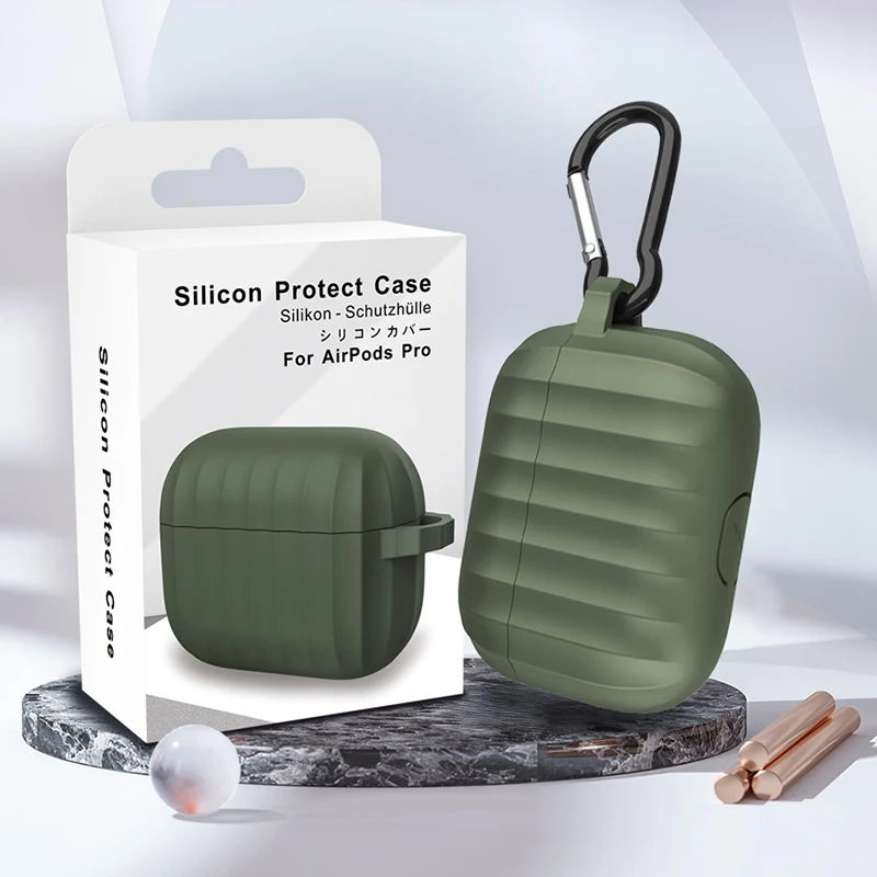 

Creative Solid Color Charging Box Silicone Protect Cover for Airpods Pro Apple 3rd Generation Bluetooth Earphone Protector Case