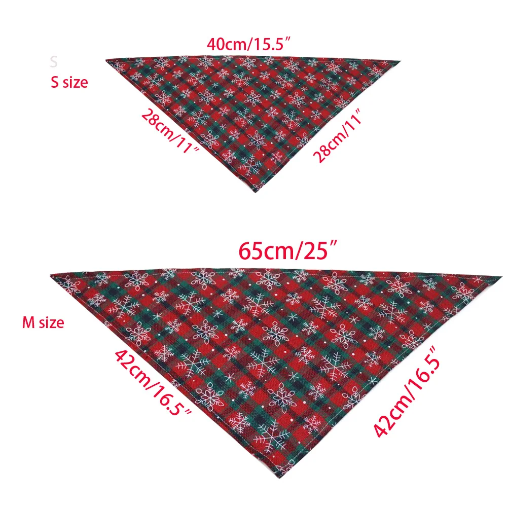 Nes 60pcs Christmas Dog Bandana Pet Dog Christmas Accessories Small Dogs Bandanas Scarf Bibs Dog Supplies Pet Accessories