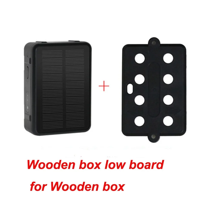 for Wooden box Gps трекер солнечной энергии Сильный магнитный автомобильный gps трекер локатор с WiFi для овец корова скот лошадь Автомобиль долгое время ожидания - Цвет: for Wooden box