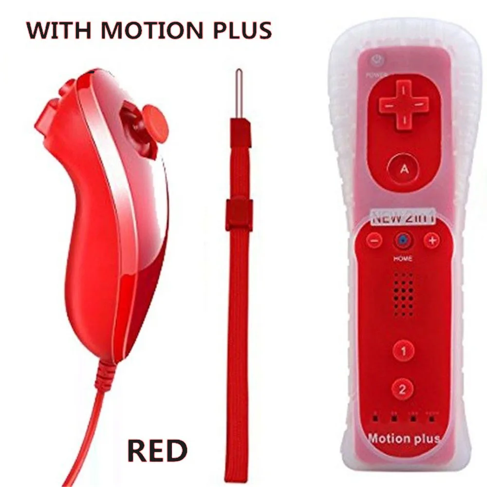 2в1 беспроводной пульт дистанционного управления ler геймпад для Nintendo Wii Nunchuck для геймпад для nintendo wii джойстик для игр PortableGamepad