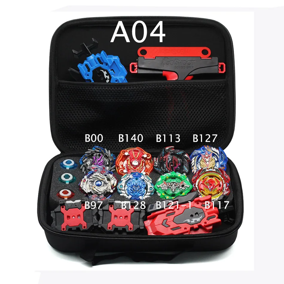Взрывные игрушки, все модели, 8 шт., набор коробок для хранения, B142, B100, топовые пусковые устройства, топовые пусковые устройства, металлические лопасти, лопасти, вращающиеся лопасти, игрушки - Цвет: a04