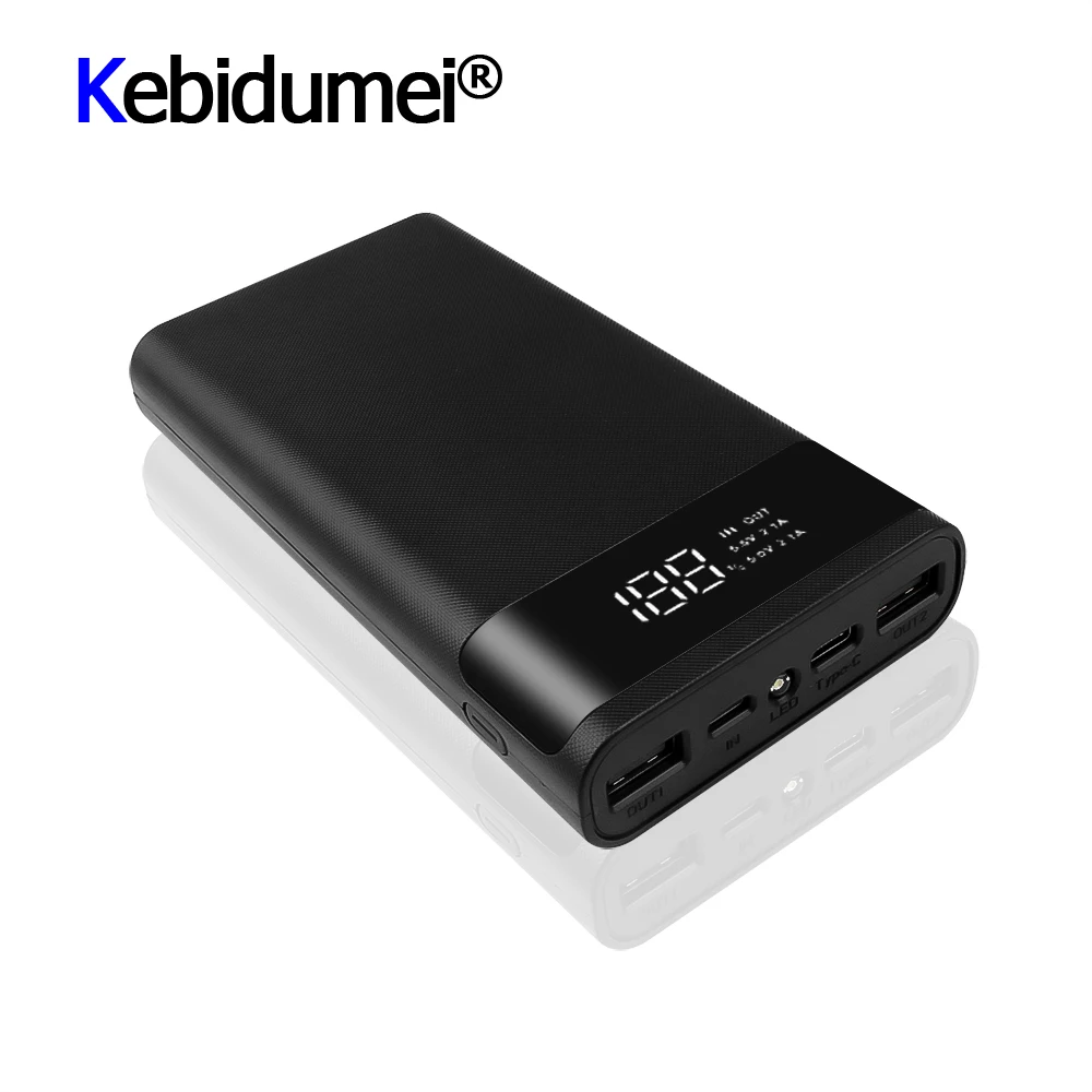 Коробка для хранения аккумуляторов блок питания коробка QC 3 0 быстрое зарядное