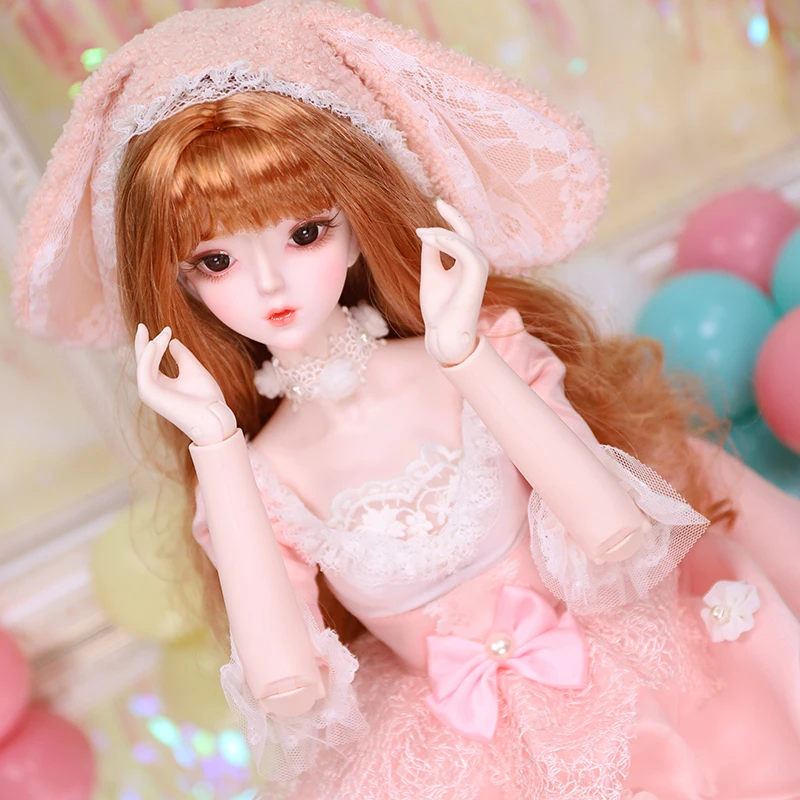 1/3 BJD кукла 62 см имя костюм кролика тела куклы тела, в том числе с макияжем и волосами, глаза, одежда ледяной, SD