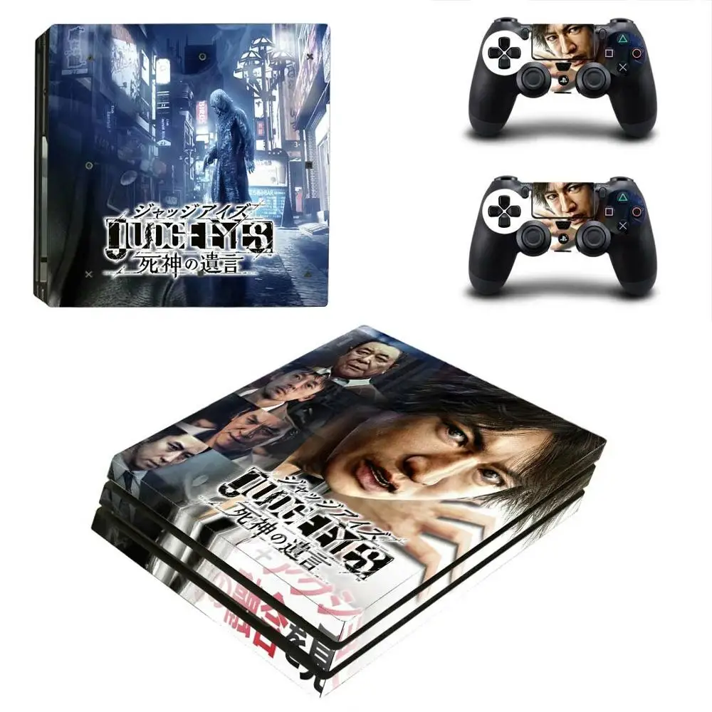 PS4 Pro JUDGE EYES стикер s PS 4 Play station 4 Pro виниловые наклейки на кожу Pegatinas для playstation 4 Pro консоль и контроллер