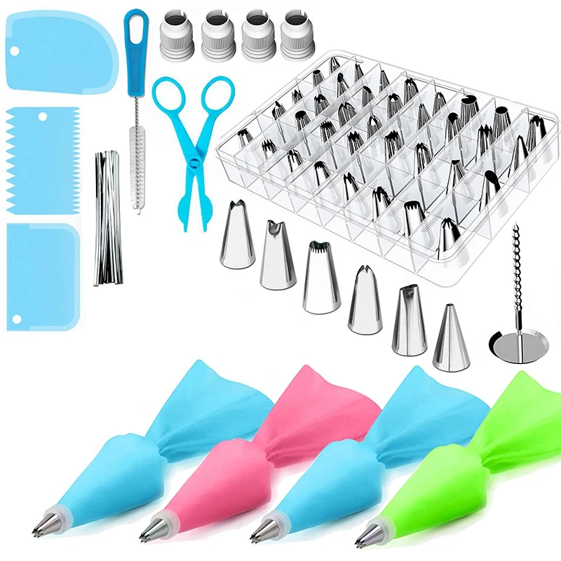 

72 Pcs Cake Decorating Supplies Professional Cupcake Decorating Kit Baking Supplies Pastry Tools