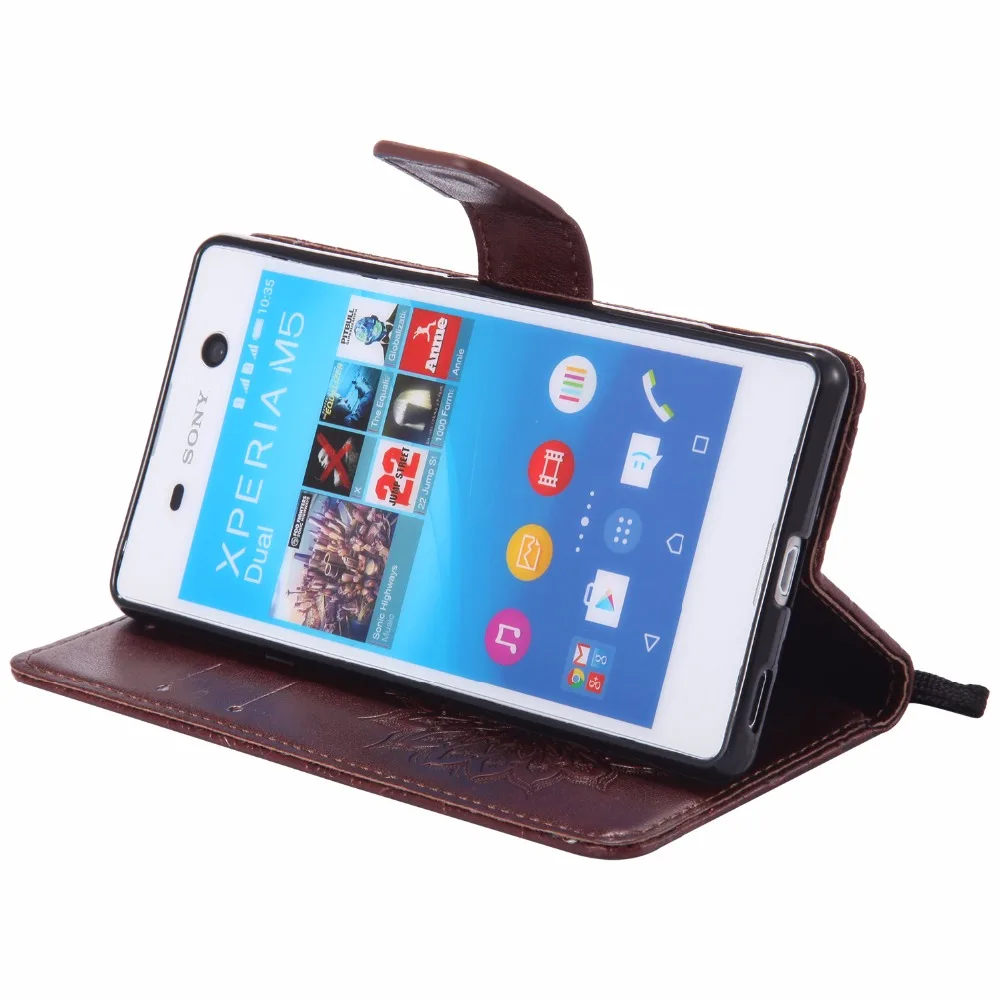 Модный рельефный чехол для sony Xperia M5 Aqua, чехол для sony M5, двойной чехол, чехол E5603 E5606 E5653 "+ держатель для карт