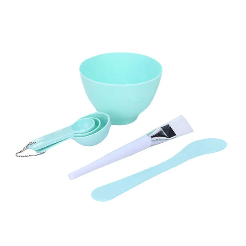 Professional 6Pcs Set Plastic Mask Bowl Brush Stick DIY Mask Beauty Makeup Tools