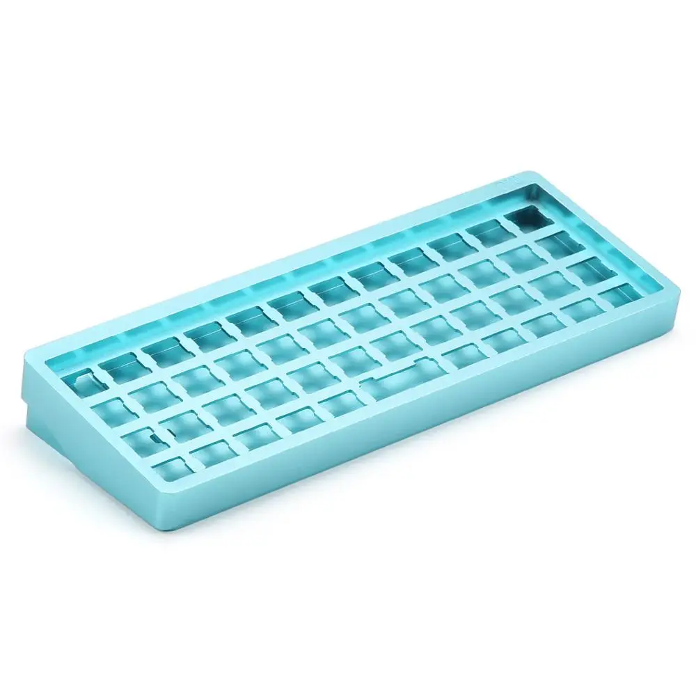 cyan case Полностью собранная клавиатура NIU40 с переключатель Cherry и колпачки для ключей - Цвет: cyan case