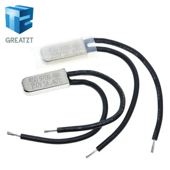 

GREATZT KSD9700 250V 5A Plastic Disc Temperature Switch N/C Thermostat Thermal Protector 15~70 degree centigrade Normal Close