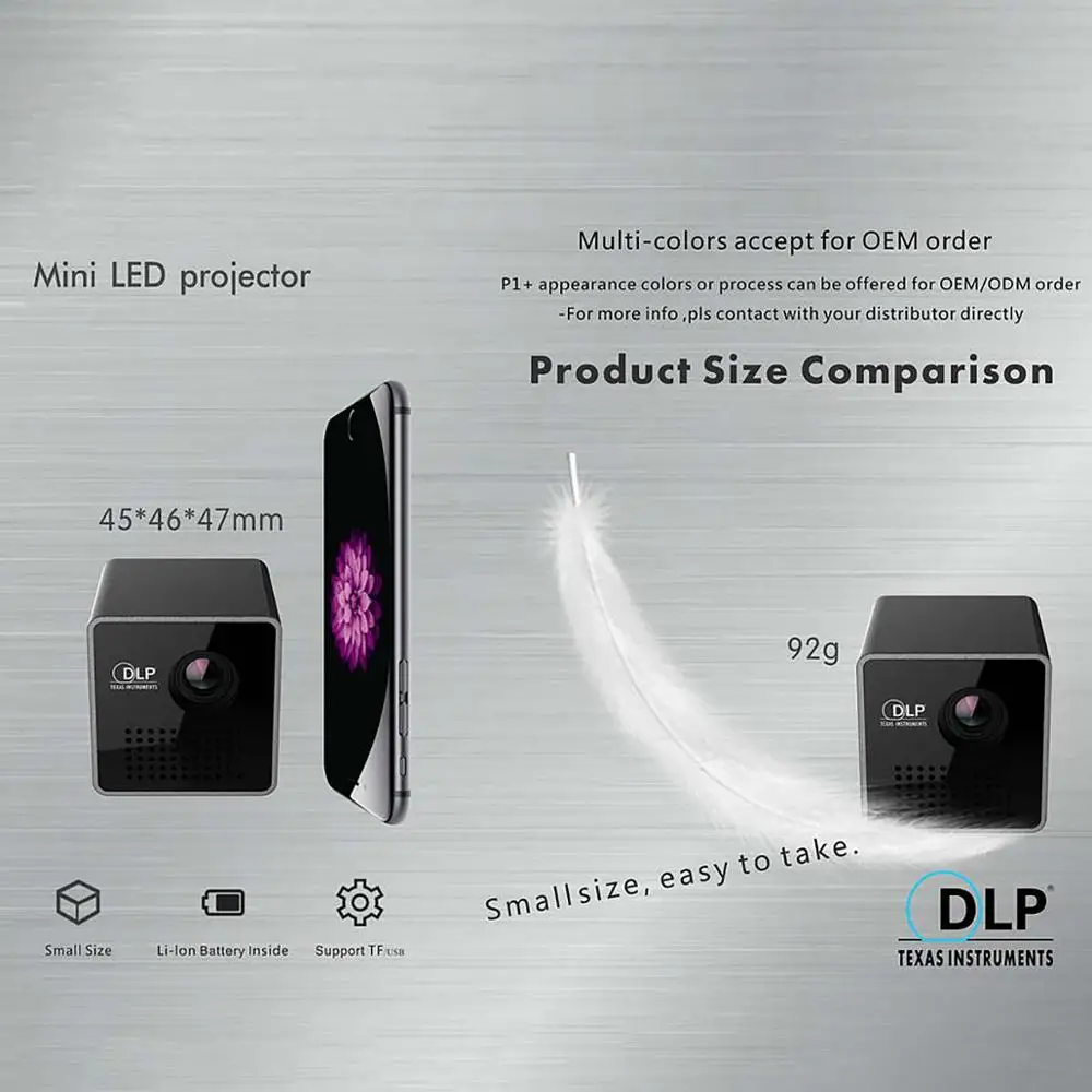Проектор UNIC серии P1 карманный домашний кинопроектор P1s проектор мини DLP