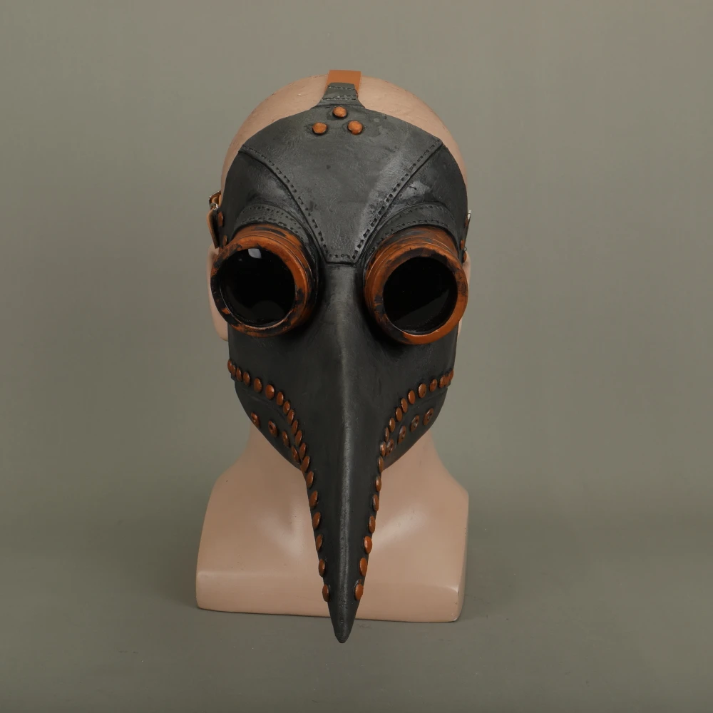 Steampunk Plague Doctor Mask Latex Bird Beak Doctor Mask Long Nose Masks Cosplay Costume Funny Face Wear Halloween Party New (4)